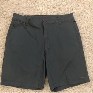 NWOT KAVU Gray Khaki Shorts Sz 36